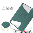 Keyboard case for iPad Pro 11" 2024 (5 gen.), Rotary 360° Leather, dark green