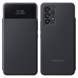 Original Samsung Case for Galaxy A53 5G, S View Wallet Cover, black