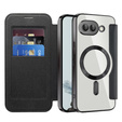 Flip case for Google Pixel 9A, RFID Wallet MagSafe CamShield, black