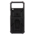 Armored Case for Samsung Galaxy Z Flip 4 5G, Dexnor Clip Holder, black