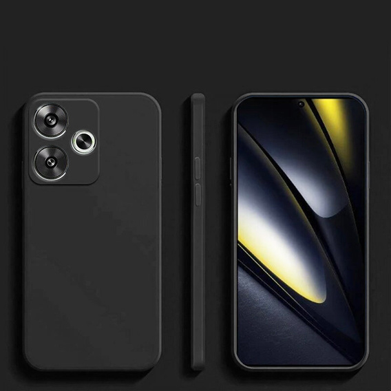 Case for Xiaomi Poco F6, Silicone Lite, black