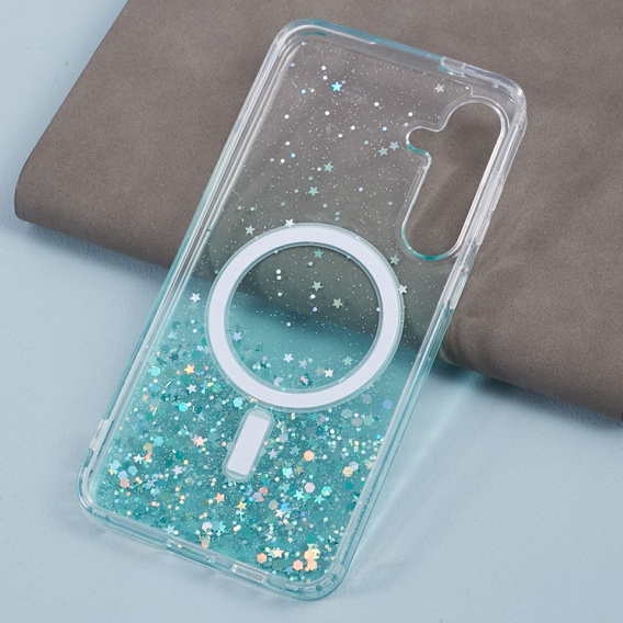 Case for Samsung Galaxy S24+ Plus, Glittery, for MagSafe, green