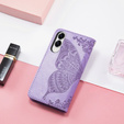 Flip case for Samsung Galaxy S25 Edge, Butterfly, purple