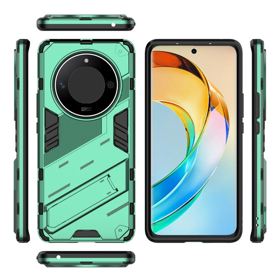 Case for Honor Magic 6 Lite 5G, Military kickstand, green