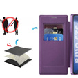 Flip case for Samsung Galaxy S25 Ultra, RFID Wallet MagSafe CamShield, purple