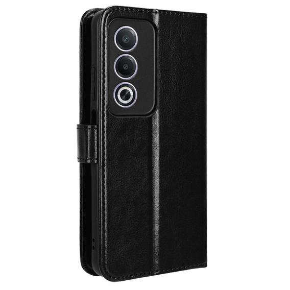 Flip case for Oppo A80, Crazy Horse Wallet, black