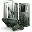 Armored case for Samsung Galaxy S24 Ultra, Dexnor Full Body (Two Frames), green