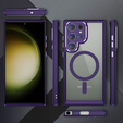 Case for Samsung Galaxy S24 Ultra, ERBORD Impact Guard, MagSafe, dark purple