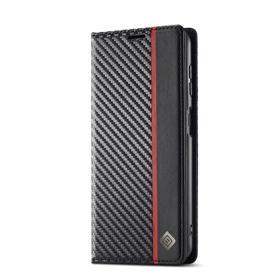 Flap case for Samsung Galaxy A35 5G, Carbon LC.IMEEKE, black