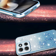 Case for Motorola Moto G56 5G, Glitter Flower, blue