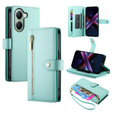 Flip case for Xiaomi Poco X7 Pro 5G, Wallet Zipper Pocket, green