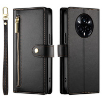 Flip case for Realme 14 Pro+ 5G, Wallet Zipper Pocket, black