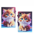 Case for Lenovo Tab M11, with flap, cat