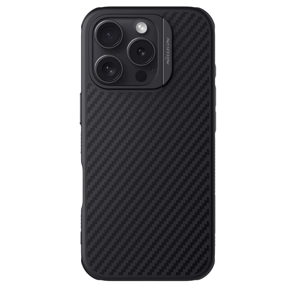 Nillkin Armored Case for iPhone 16 Pro, Carbon Fiber, for Magsafe, black