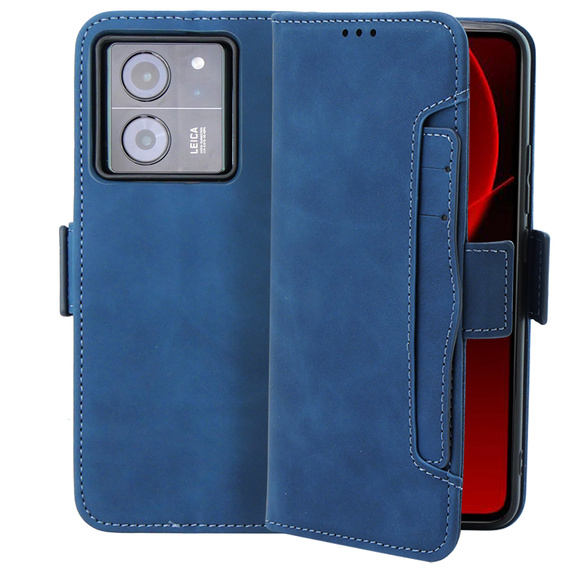 Flip case for Xiaomi 13T / 13T Pro, Card Slot, blue