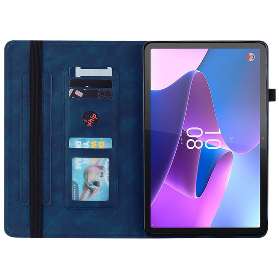 Case for Lenovo Tab P11 Pro Gen 2, Wallet Pen Slot, blue