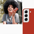 Case for Samsung Galaxy S22+ Plus 5G, Silicone Lite, red