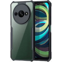 Case for Xiaomi Redmi A3, with magnetic sheet, transparent / black