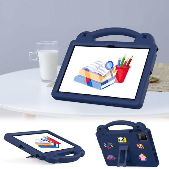 Children's case for T Tablet 5G, Cute Patterns, with stand, dark blue