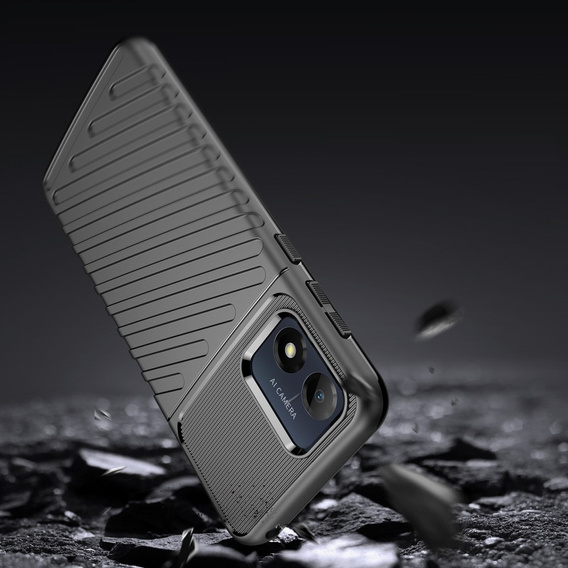 Case for Motorola Moto E13, Thunder, black