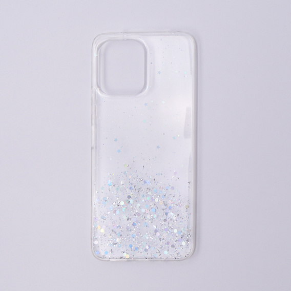 Case for Xiaomi Redmi 12, Glittery, transparent