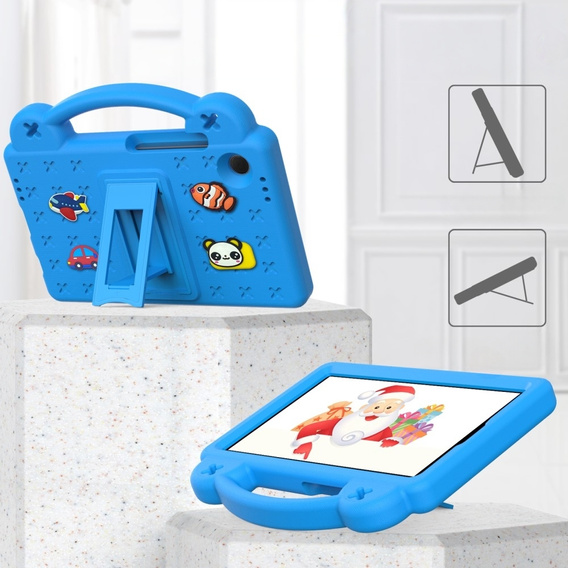 Children's case for Samsung Galaxy Tab A9, Cute Patterns, with stand, blue