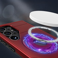 Case for Samsung Galaxy S24 Ultra, Military Magnet, for MagSafe, red