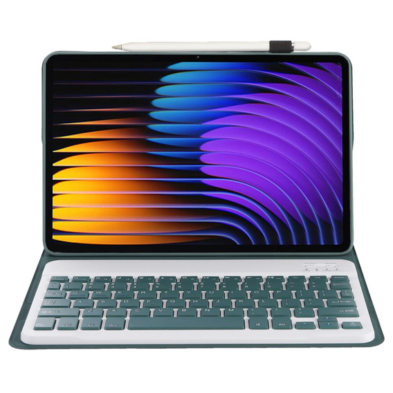 Bluetooth keyboard case for Xiaomi Pad 7 / 7 Pro, green
