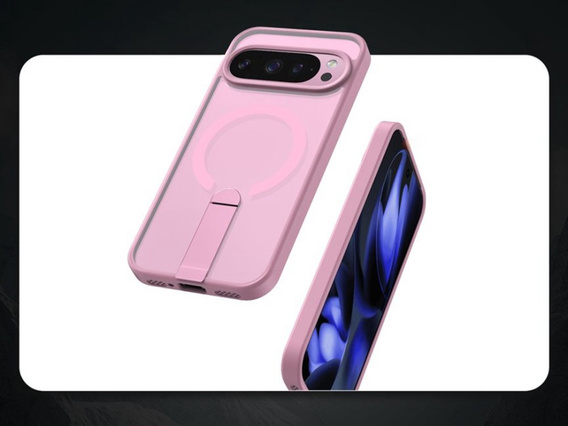 Fusion Hybrid case for Google Pixel 10 Pro XL, for MagSafe, with stand, pink