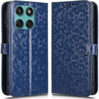 Flip case for Motorola Edge 60 / 60 Fusion, Wallet Rhombus, blue