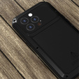 Love Mei Case for iPhone 13 Pro, armored with glass, black