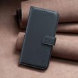 Flip case for Samsung Galaxy S23 FE, BINFEN Wallet, black + 9H glass