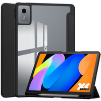 Case for Lenovo Idea Tab 11" 2025 TB336FU TB336ZU, with transparent back and stylus holder, black