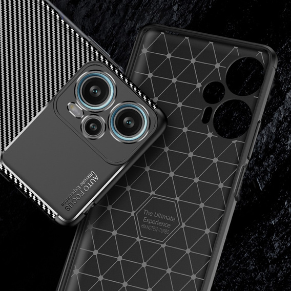 Case for Poco F5 5G, Carbon Gel, black