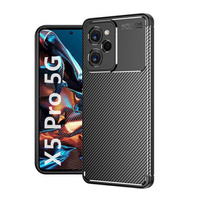 Case for Xiaomi Poco X5 Pro 5G, Carbon Gel, black