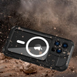 IP68 Waterproof Case for iPhone 14 Pro, SHELLBOX MagSafe, black