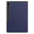 Case for Samsung Galaxy Tab S10 Ultra, Smartcase with stylus space, dark blue
