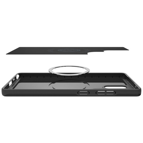 Spigen case for Samsung Galaxy S25 Ultra, Thin Fit Mag, black + 9H tempered glass