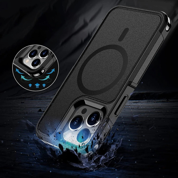 Case for iPhone 15 Pro Max, MagForce MagSafe, black