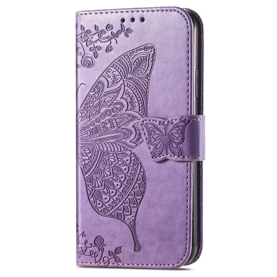 Flip case for Xiaomi Redmi Note 13 Pro 5G, Butterfly, purple
