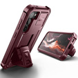Armored case for Samsung Galaxy S23, Dexnor Full Body (Two Frames), red