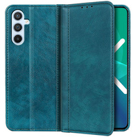Case for Samsung Galaxy A54 5G, Wallet Litchi Leather, green