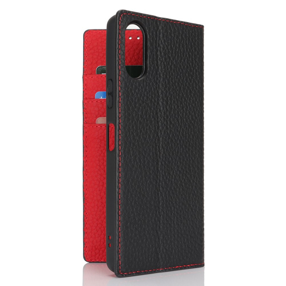 Leather case for Sony Xperia 10 VI, ERBORD Grain Leather, black