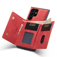 Case for Samsung Galaxy S23 Ultra, DG.MING 2in1, red