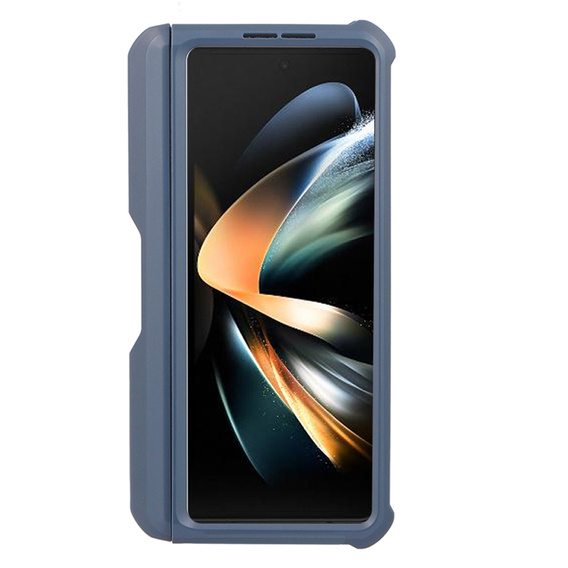 Armored case for Samsung Galaxy Z Fold 4 5G, Dexnor Full Body S-Pen Slot, dark blue