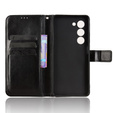 Flip case for Oppo A5 5G / A5m, Crazy Horse Wallet, black