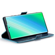 Flip case for Samsung Galaxy S23 Ultra, ERBORD Waxy Wallet, blue