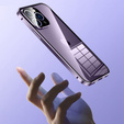 Case for iPhone 14 Pro Max, Magnetic Dual Glass, purple