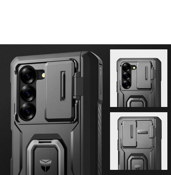 Armored case for Samsung Galaxy Z Fold 6 5G, Dexnor Full Body S-Pen Slot, black
