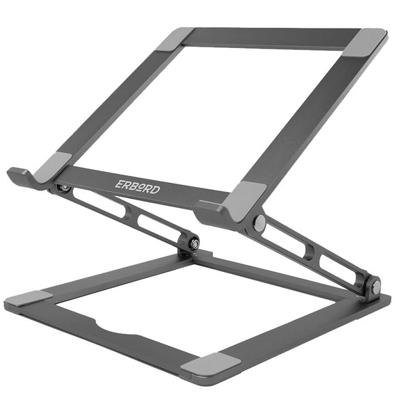 Aluminum laptop stand, ERBORD ProDesk Stand, gray